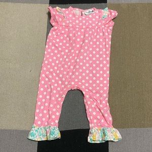 Rare Editions springtime romper, size 24mo, never worn.